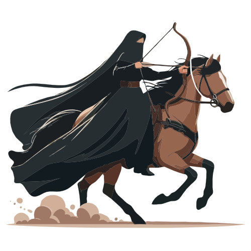 (ID): Muslimah memanah dari atas kuda coklat
(EN): Muslimah is shooting a bow from the top of a brown horse 
(AR): المسلمة ترمي فوق الفرس

Lisensi: Free for Commercial 
Gambar ini boleh digunakan untuk keperluan pribadi dan komersial.

License: Free for Commercial
This graphic is permitted for use in both personal and commercial purposes.

ضوابط استخدام المحتوى:
يُسمح باستخدام الصورة لأغراض شخصية ولأغراض تجارية.