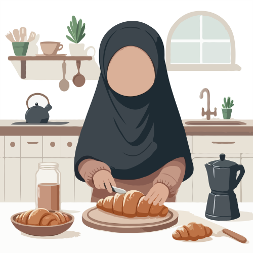 (ID): Anak perempuan iris croissant
(EN): A girl is slicing a croissant
(AR): تقطع الطفلة خبر كرووسّانت

Lisensi: Free for Commercial 
Gambar ini boleh digunakan untuk keperluan pribadi dan komersial.

License: Free for Commercial
This graphic is permitted for use in both personal and commercial purposes.

ضوابط استخدام المحتوى:
يُسمح باستخدام الصورة لأغراض شخصية ولأغراض تجارية.