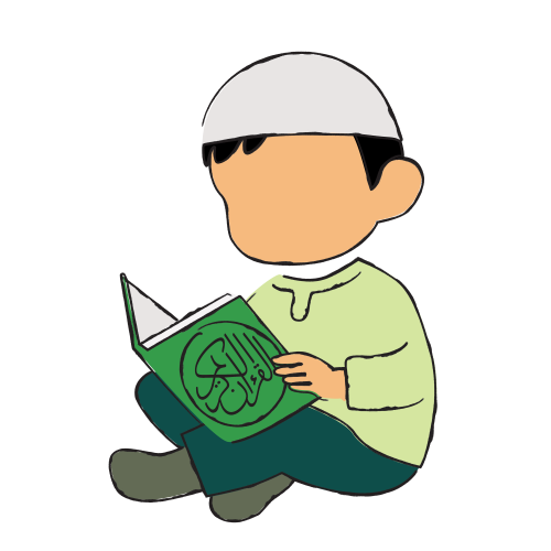 (ID): Ilustrasi anak laki laki muslim membaca Al Qur’an
(EN): A muslim boy reading Qur’an handrawn illustration
(AR): رسم الطفل المسلم يقرأ القرآن

Lisensi: Personal Use Only
Gambar ini hanya dapat digunakan untuk keperluan pribadi atau non komersil. Jika Anda membutuhkannya untuk penggunaan komersil silakan klik tombol kontak di atas untuk menghubungi kami.

License: Personal Use Only
This graphic is intended for personal use only. Commercial use is prohibited. For inquiries the use of our graphic for commercial purpose, please reach out to us by clicking the contact button.

ضوابط استخدام المحتوى:
يُسمح باستخدام  الصورة لأغراض شخصية فقط. يُحظر استخدامها لأغراض تجارية. للاستفسار عن إمكانية استخدام المحتوى لأغراض تجارية، يرجى التواصل معنا من خلال الضغط على أيقونة التواصل.