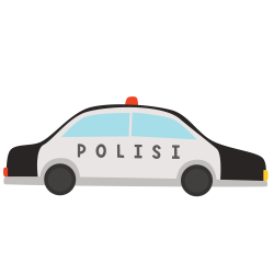 mobil-polisi-flat-design