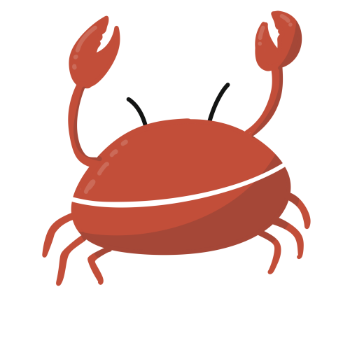 (ID): Kepiting
(EN): Crab
(AR): سرطان البحر

Lisensi: Personal Use Only
Gambar ini hanya dapat digunakan untuk keperluan pribadi atau non komersil. Jika Anda membutuhkannya untuk penggunaan komersil silakan klik tombol kontak di atas untuk menghubungi kami.

License: Personal Use Only
This graphic is intended for personal use only. Commercial use is prohibited. For inquiries the use of our graphic for commercial purpose, please reach out to us by clicking the contact button.

ضوابط استخدام المحتوى:
يُسمح باستخدام  الصورة لأغراض شخصية فقط. يُحظر استخدامها لأغراض تجارية. للاستفسار عن إمكانية استخدام المحتوى لأغراض تجارية، يرجى التواصل معنا من خلال الضغط على أيقونة التواصل.