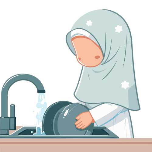 (ID): Anak perempuan mencuci piring
(EN): A girl is washing plates
(AR): تغسل البنت صحنا

Lisensi: Free for Commercial 
Gambar ini boleh digunakan untuk keperluan pribadi dan komersial.

License: Free for Commercial
This graphic is permitted for use in both personal and commercial purposes.

ضوابط استخدام المحتوى:
يُسمح باستخدام الصورة لأغراض شخصية ولأغراض تجارية.