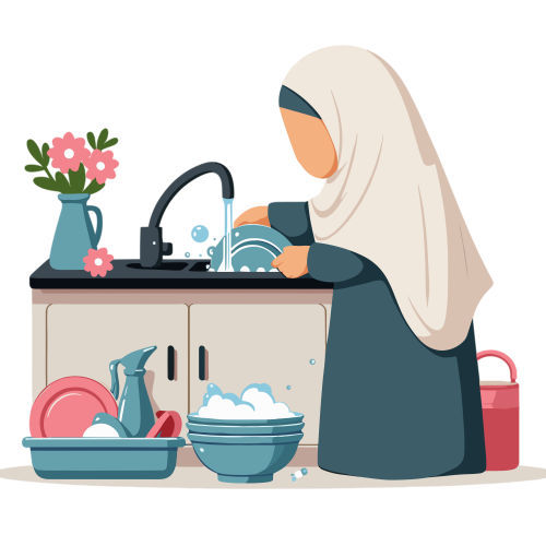 (ID): Anak perempuan mencuci piring
(EN): A girl is washing plates
(AR): تغسل البنت صحنا

Lisensi: Free for Commercial 
Gambar ini boleh digunakan untuk keperluan pribadi dan komersial.

License: Free for Commercial
This graphic is permitted for use in both personal and commercial purposes.

ضوابط استخدام المحتوى:
يُسمح باستخدام الصورة لأغراض شخصية ولأغراض تجارية.