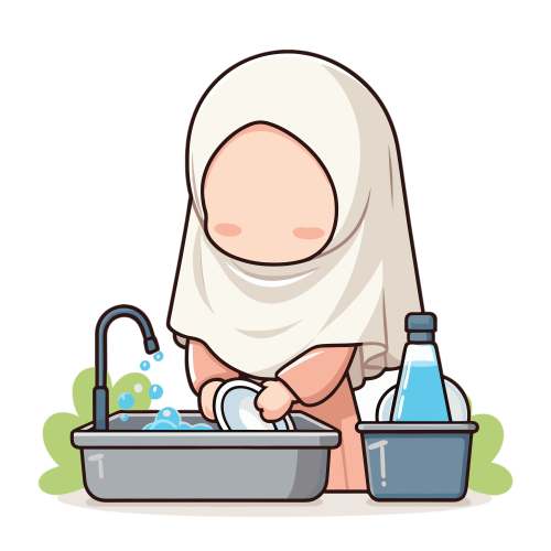 (ID): Anak perempuan mencuci piring
(EN): A girl is washing plates
(AR): تغسل البنت صحنا

Lisensi: Free for Commercial 
Gambar ini boleh digunakan untuk keperluan pribadi dan komersial.

License: Free for Commercial
This graphic is permitted for use in both personal and commercial purposes.

ضوابط استخدام المحتوى:
يُسمح باستخدام الصورة لأغراض شخصية ولأغراض تجارية.