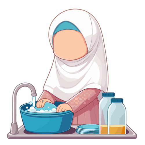 (ID): Anak perempuan mencuci piring
(EN): A girl is washing plates
(AR): تغسل البنت صحنا

Lisensi: Free for Commercial 
Gambar ini boleh digunakan untuk keperluan pribadi dan komersial.

License: Free for Commercial
This graphic is permitted for use in both personal and commercial purposes.

ضوابط استخدام المحتوى:
يُسمح باستخدام الصورة لأغراض شخصية ولأغراض تجارية.