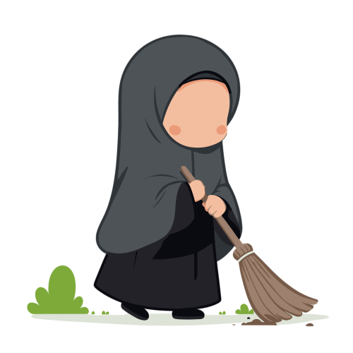 (ID): Anak perempuan menyapu halaman
(EN):  A girl sweeps the yard
(AR): تكنس البنت الساحة

Lisensi: Free for Commercial 
Gambar ini boleh digunakan untuk keperluan pribadi dan komersial.

License: Free for Commercial
This graphic is permitted for use in both personal and commercial purposes.

ضوابط استخدام المحتوى:
يُسمح باستخدام الصورة لأغراض شخصية ولأغراض تجارية.