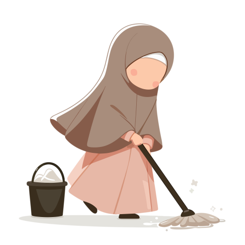 (ID): Anak perempuan mengepel lantai
(EN): A girl mops the floor
(AR): تمسح البنت البلاط

Lisensi: Free for Commercial 
Gambar ini boleh digunakan untuk keperluan pribadi dan komersial.

License: Free for Commercial
This graphic is permitted for use in both personal and commercial purposes.

ضوابط استخدام المحتوى:
يُسمح باستخدام الصورة لأغراض شخصية ولأغراض تجارية.