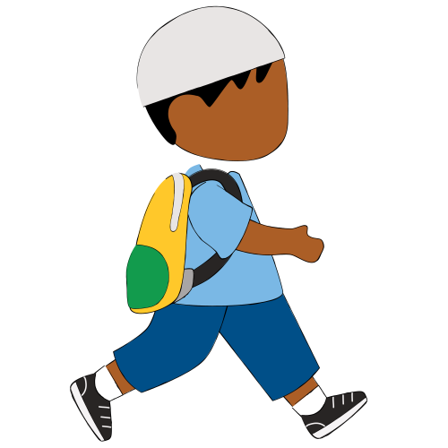 (ID) Ilustrasi anak laki-laki berkulit gelap berangkat sekolah
(EN) A dark skinned boy going to school
(AR) يذهب الولد الأسود إلى المدرسة

Lisensi: Personal Use Only
Gambar ini hanya dapat digunakan untuk keperluan pribadi atau non komersil. Jika Anda membutuhkannya untuk penggunaan komersil silakan klik tombol kontak di atas untuk menghubungi kami.

License: Personal Use Only
This graphic is intended for personal use only. Commercial use is prohibited. For inquiries the use of our graphic for commercial purpose, please reach out to us by clicking the contact button.

ضوابط استخدام المحتوى:
يُسمح باستخدام الصورة لأغراض شخصية فقط. يُحظر استخدامها لأغراض تجارية. للاستفسار عن إمكانية استخدام المحتوى لأغراض تجارية، يرجى التواصل معنا من خلال الضغط على أيقونة التواصل.