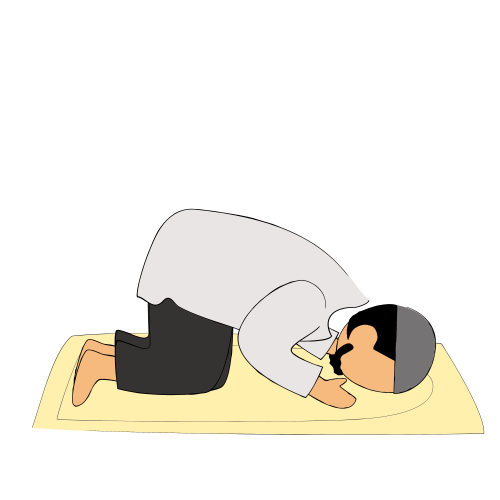 (ID) Gerakan salat sujud
(EN) Performing salah sujud
(AR) هيئة السجود

Lisensi: Personal Use Only
Gambar ini hanya dapat digunakan untuk keperluan pribadi atau non komersil. Jika Anda membutuhkannya untuk penggunaan komersil silakan klik tombol kontak di atas untuk menghubungi kami.

License: Personal Use Only
This graphic is intended for personal use only. Commercial use is prohibited. For inquiries the use of our graphic for commercial purpose, please reach out to us by clicking the contact button.

ضوابط استخدام المحتوى:
يُسمح باستخدام الصورة لأغراض شخصية فقط. يُحظر استخدامها لأغراض تجارية. للاستفسار عن إمكانية استخدام المحتوى لأغراض تجارية، يرجى التواصل معنا من خلال الضغط على أيقونة التواصل.