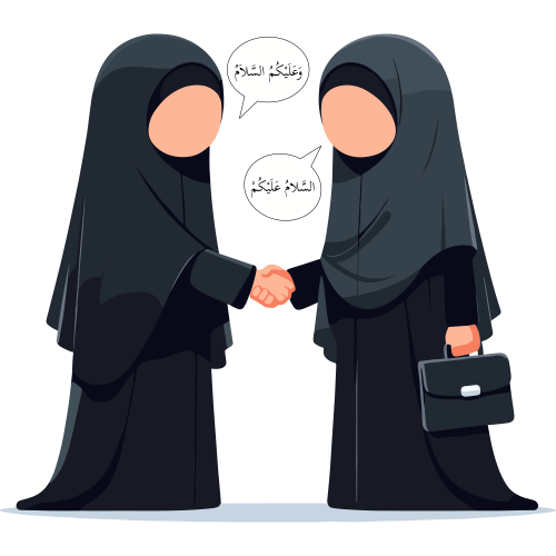 (ID): Dua anak perempuan bertemu dan mengucapkan salam
(EN): Two girls meet and greet each other
(AR): تلتقي الطفلتان وتسلمان

Lisensi: Free for Commercial 
Gambar ini boleh digunakan untuk keperluan pribadi dan komersial.

License: Free for Commercial
This graphic is permitted for use in both personal and commercial purposes.

ضوابط استخدام المحتوى:
يُسمح باستخدام الصورة لأغراض شخصية ولأغراض تجارية.