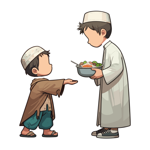 (ID): Anak laki-laki memberikan sedekah makanan
(EN): 
(AR):

Lisensi: Free for Commercial 
Gambar ini boleh digunakan untuk keperluan pribadi dan komersial.

License: Free for Commercial
This graphic is permitted for use in both personal and commercial purposes.

ضوابط استخدام المحتوى:
يُسمح باستخدام الصورة لأغراض شخصية ولأغراض تجارية.