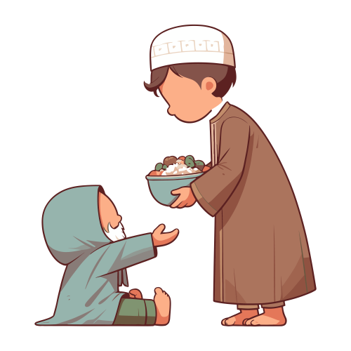 (ID): Anak laki-laki memberikan sedekah makanan
(EN): 
(AR):

Lisensi: Free for Commercial 
Gambar ini boleh digunakan untuk keperluan pribadi dan komersial.

License: Free for Commercial
This graphic is permitted for use in both personal and commercial purposes.

ضوابط استخدام المحتوى:
يُسمح باستخدام الصورة لأغراض شخصية ولأغراض تجارية.