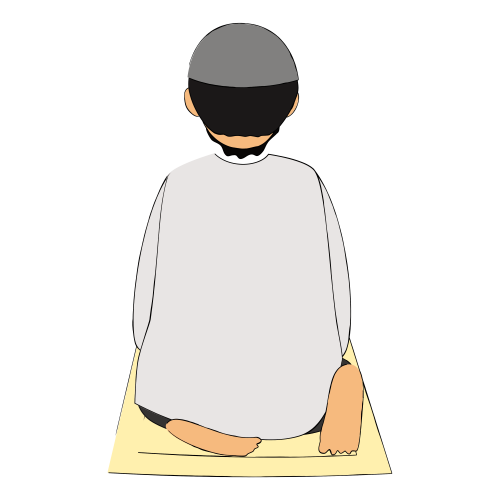 ID) Ilustrasi gerakan salat duduk iftirasy
(EN) Iftirasy sitting position salah illustration
(AR) 

Lisensi: Personal Use Only
Gambar ini hanya dapat digunakan untuk keperluan pribadi atau non komersil. Jika Anda membutuhkannya untuk penggunaan komersil silakan klik tombol kontak di atas untuk menghubungi kami.

License: Personal Use Only
This graphic is intended for personal use only. Commercial use is prohibited. For inquiries the use of our graphic for commercial purpose, please reach out to us by clicking the contact button.

ضوابط استخدام المحتوى:
يُسمح باستخدام الصورة لأغراض شخصية فقط. يُحظر استخدامها لأغراض تجارية. للاستفسار عن إمكانية استخدام المحتوى لأغراض تجارية، يرجى التواصل معنا من خلال الضغط على أيقونة التواصل.